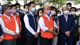 行政院長蘇貞昌今（3）日視察「新竹台大分院新竹醫院新院區籌設計畫」。（圖／行政院提供)