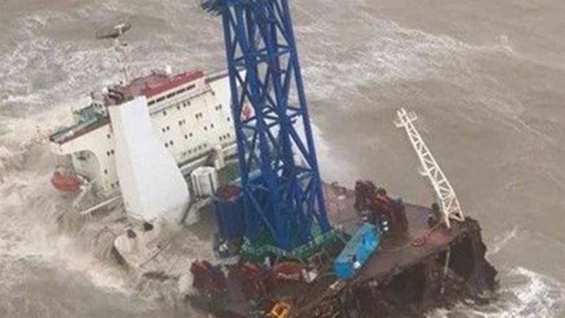 中國工程船颱風天沉沒　27人失聯中