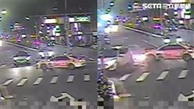 蘆洲,車禍,監視器畫面,超商,騎樓,人行道（圖／翻攝畫面）