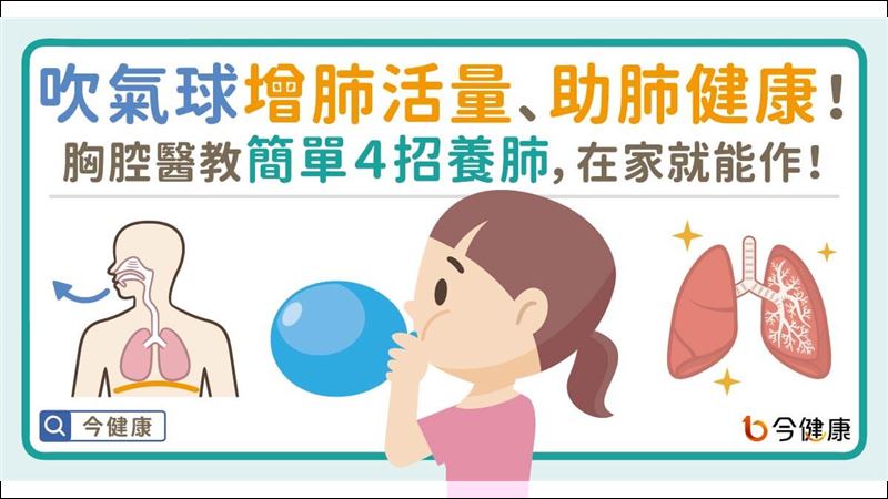 吹氣球增強肺活量　有助於心肺健康