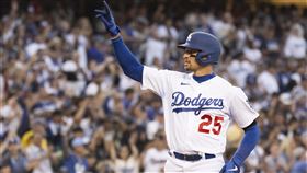 ▲「K湯弟」崔西湯普森（Trayce Thompson）炸裂3分砲。（圖／美聯社／達志影像）