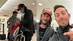 基努李維。（圖／twitter @Andrew Kimmel）