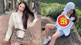  林采緹登七星山曬出工具人「犯規視角」。（圖／翻攝自林采緹IG）