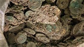 宋朝古幣出土。（圖／翻攝自都市快報微博）