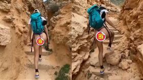 爬山,登山,女登山客,小丁,丁字褲,爆廢公社