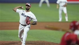 ▲邁阿密馬林魚Sandy Alcantara。（圖／美聯社／達志影像）