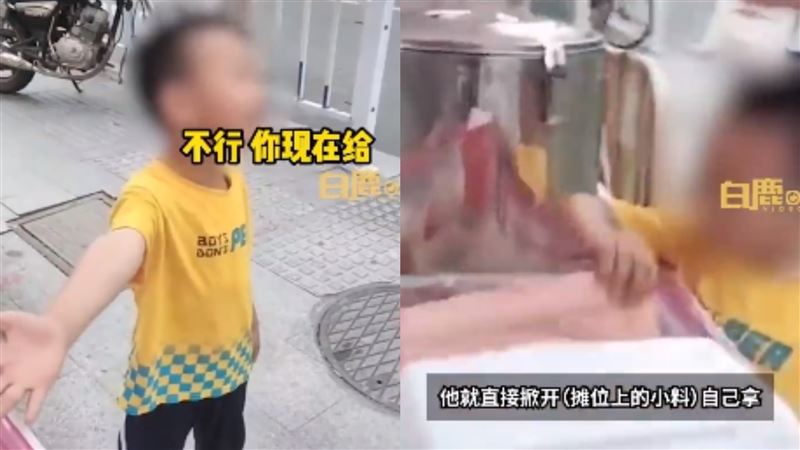 8歲男童要糖遭拒　下秒竟直接伸手搶