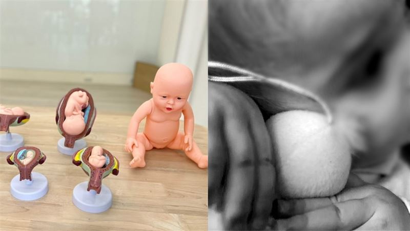 育幼院女童吻胎兒模型　一句話引淚崩