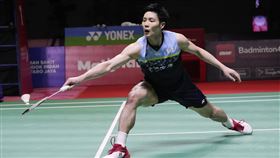 ▲台灣羽球一哥周天成挺進馬來西亞大師賽8強。（圖／美聯社／達志影像）