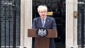 英國首相強生宣布請辭保守黨魁（圖／AP授權）