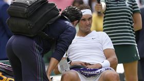 ▲納達爾（Rafael Nadal）因傷退出溫網。（圖／美聯社／達志影像）