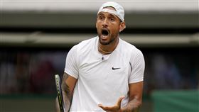 ▲基爾喬斯（Nick Kyrgios）在職業生涯累計的罰款已接近2554萬台幣，堪稱網壇之最。（圖／美聯社／達志影像）