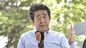 安倍晉三遇襲。（圖／美聯社／達志影像）