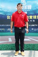 中職盜壘王黃甘霖出席體育實境秀「超級王牌棒球隊」首映會。（記者邱榮吉/攝影）