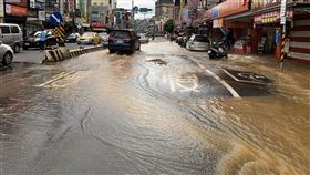 桃園市，龍潭，積水，自來水管，爆裂，