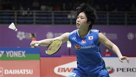 ▲山口茜再度於馬來西亞敗給尼小將東宗（Gregoria Mariska Tunjung），（圖／美聯社／達志影像）