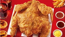 肯德基推出最狂限定新品「咔啦整隻雞就醬High派對餐」。（圖／品牌提供）