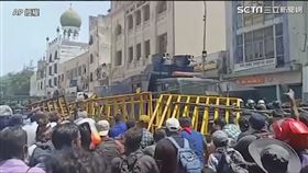 斯里蘭卡破產街頭暴動。（圖／AP授權）