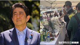 獻花致哀安倍／Erika授權提供