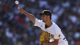 ▲達比修有繳出7局失1分優質先發。（圖／美聯社／達志影像）