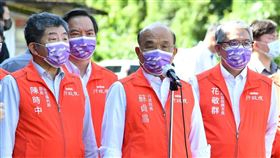 衛福部長陳時中陪同行政院長蘇貞昌視察「中央興辦文山景美社會住宅預定地」。（圖／行政院提供)