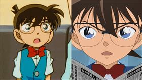 日網疑《名偵探柯南》「畫風」改變！粉絲崩潰。（合成圖／翻攝自@conan_file、@seenya_pupupu推特）