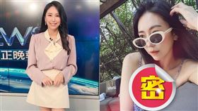 高毓璘手倚靠在椅子上看向泳池，胸前僅以頭髮遮擋事業線。（圖／翻攝自phoebex207 IG）