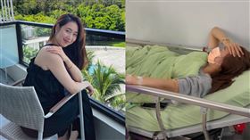 27歲女星鄭雅勻腹腔出血住院。（圖／翻攝自臉書）