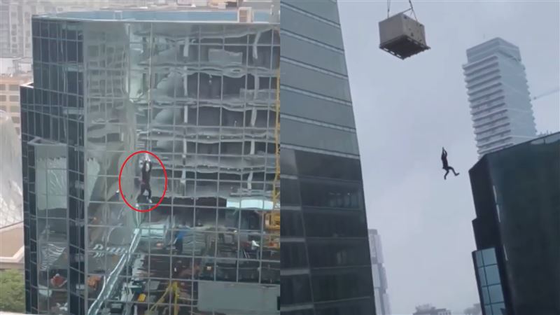 工人被起重機吊30樓高空　同事嚇瘋