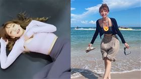 林襄挑戰蹦床運動。（圖／翻攝自沐妍IG）