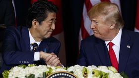 川普 安倍晉三 （圖／美聯社／達智影像）