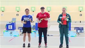 ▲余艾玟在女子10公尺空氣手槍項目為台灣摘下一面銀牌。（圖／體育署提供）