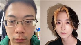 日男公關砸352萬「醜小鴨變天鵝」 走在路上回頭率超高(圖取自Twitter：yuri_glitter_comp）