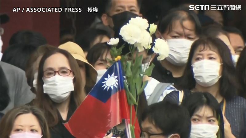 安倍葬禮現場曝　驚見中華民國國旗