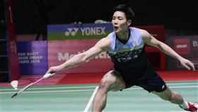 ▲周天成晉級新加坡羽球公開賽第2輪。（圖／美聯社／達志影像）