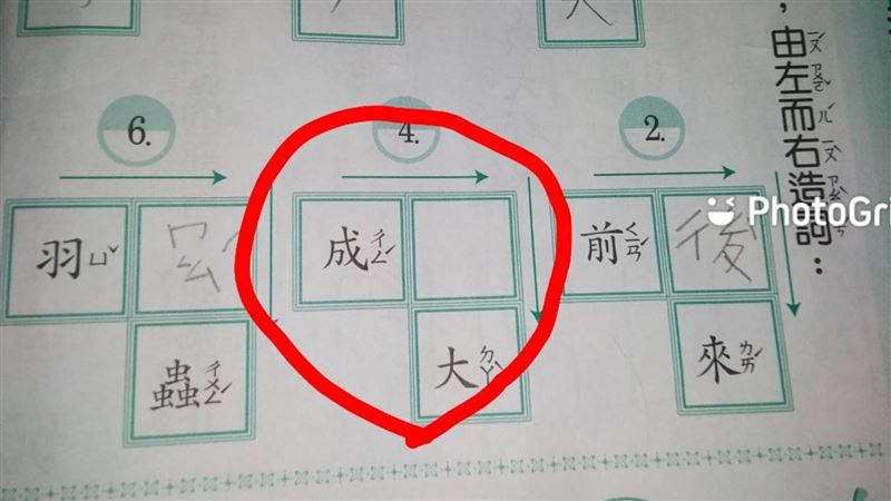 小一造詞作業「成X大」他想破頭求助