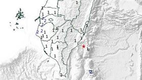 東半部今早5連震！32分鐘內狂搖5次　最大規模４.6
