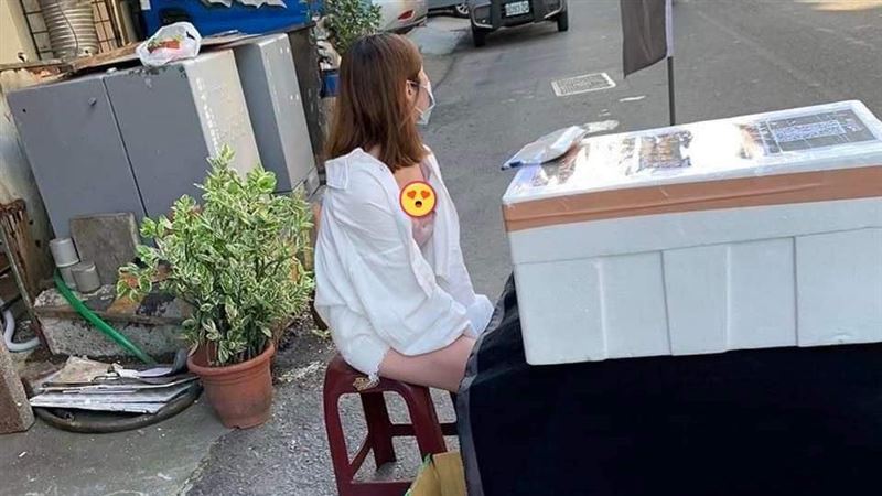 壽司妹擺攤「曬胸器」　地點曝光了