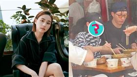 何超蓮和男友竇驍一起吃路邊攤。（圖／翻攝自何超蓮微博、搜狐）