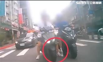 行車糾紛爆衝突　北市騎士街頭互踩