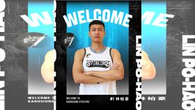 ▲「九太一哥」林柏豪加盟高雄鋼鐵人。（圖／高雄鋼鐵人球團提供）