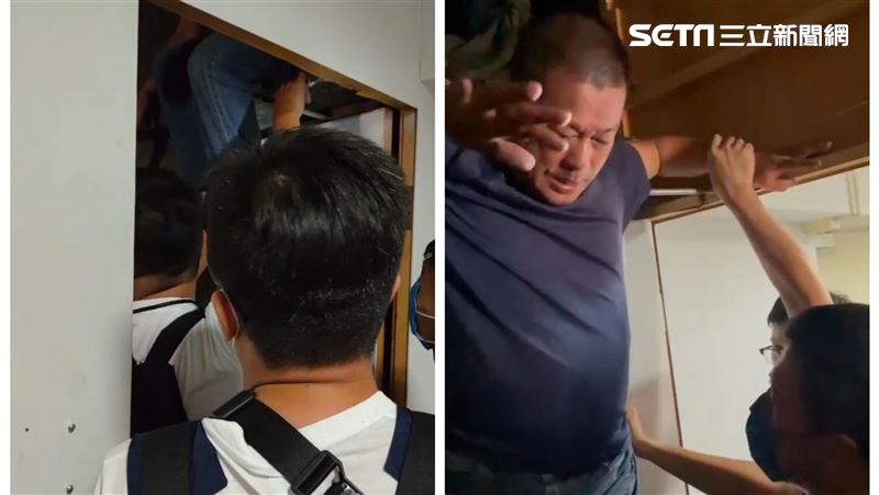 躲夾層對峙畫面曝！冷血嫌怕摔變俗辣