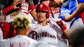 ▲瑞爾穆托（J.T. Realmuto）沒打疫苗被扣薪778萬台幣。（圖／翻攝自費城人推特）