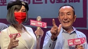 虧雞福來爹強勢回歸  林義豐宣布再戰台南市長伍彩集團創辦人兼總裁林義豐（右）16日下午在台南市南區舉辦千人室內電音趴，暢談青年世代議題，更當場宣布將再度參選台南市長。中央社記者張榮祥台南攝  111年7月16日