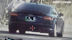 巫女駕駛奧迪雙門跑車狂飆122公里遭罰8千元。（圖／翻攝畫面）