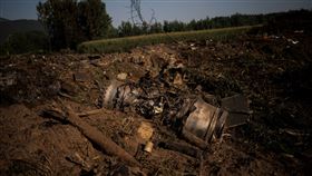 烏克蘭貨機載危險物質　墜毀希臘北部後持續爆炸，圖／路透社／達志影像