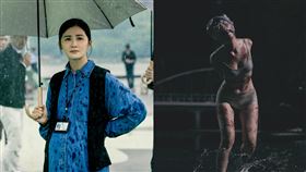 《神探大戰》蔡卓妍化全身傷的特效妝。（圖／華映提供）