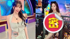 藍星蕾上周六身穿比基尼刷碟表演上圍幾乎罩不住。（圖／翻攝自amberna_official IG）