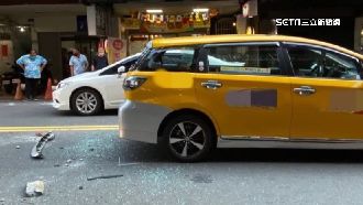 小黃載客遭磁磚砸車　運將怒索賠萬元