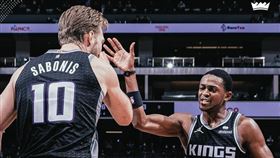 ▲國王新教練布朗（Mike Brown）認為福克斯（De'Aaron Fox）和沙波尼斯（Domantas Sabonis）是聯盟前3的雙人組合。（圖／翻攝自國王推特）

